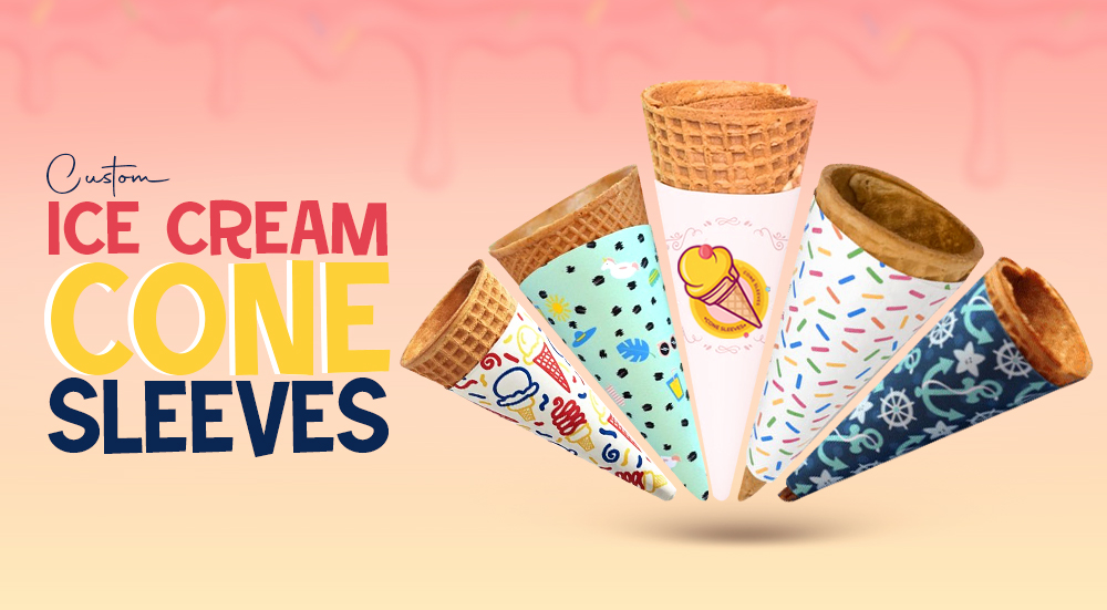 custom ice cream cone sleeves