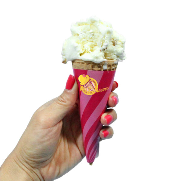 printed ice cream cone sleeves