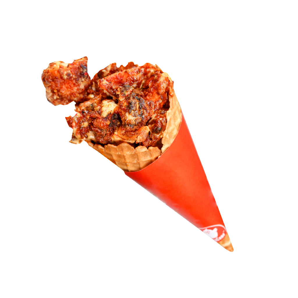 printed chicken cone sleeves