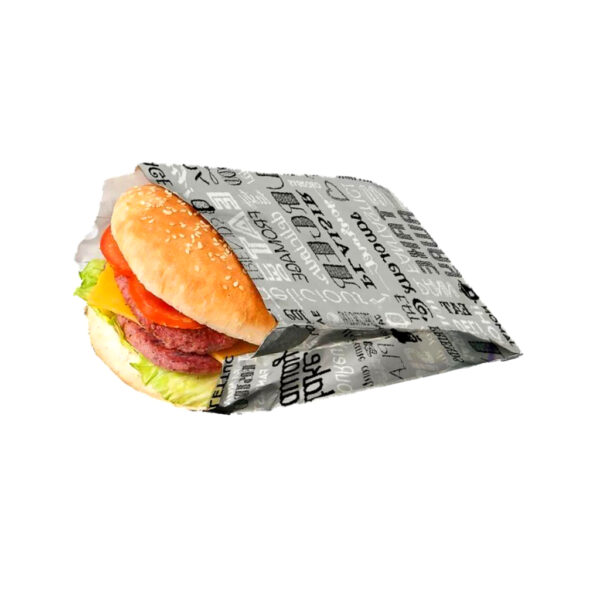 printed logo burger sleeves