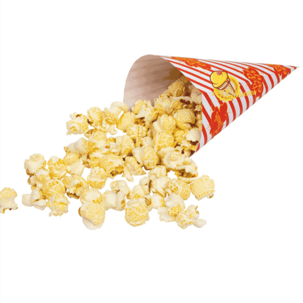 popcorn printed paper cone