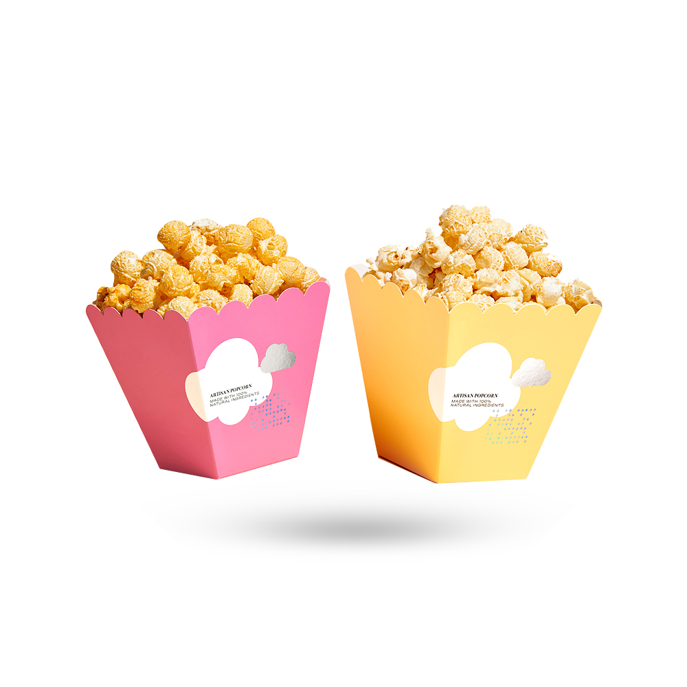 SMALL PRINTED POPCORN BOXES