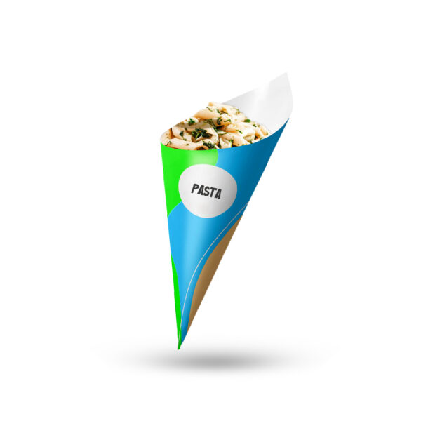 branding pasta paper cone USA
