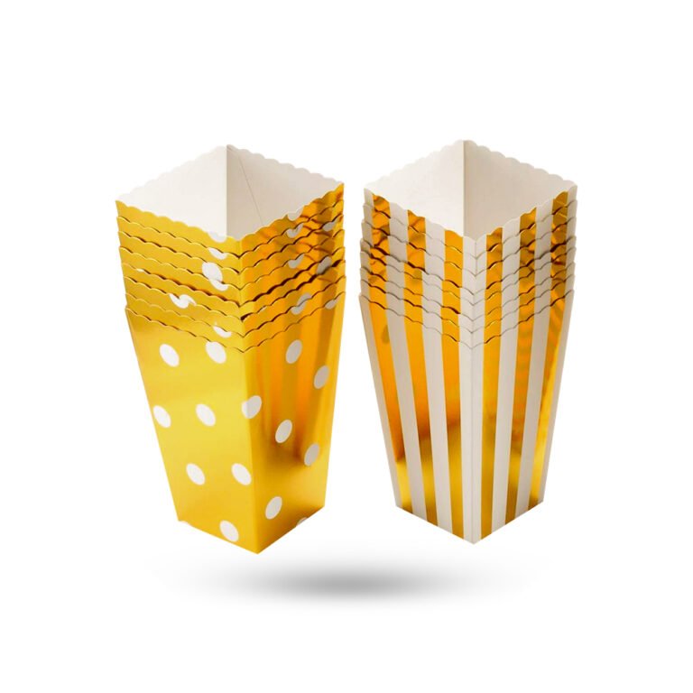 Custom Gold Popcorn Boxes-Wholesales Gold Popcorn Boxes - Every Cone ...