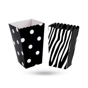 printed black popcorn boxes